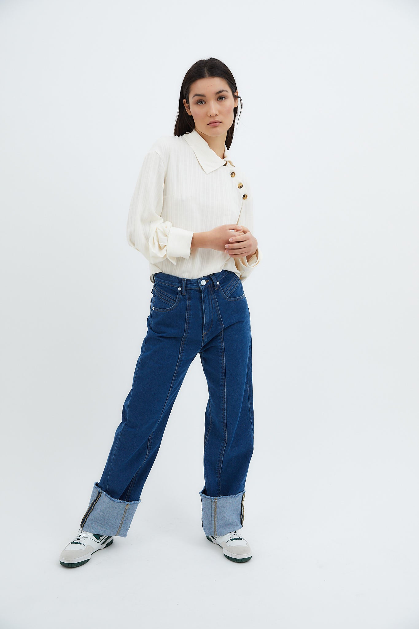 JEAN EN TWILL BLEU 90'S