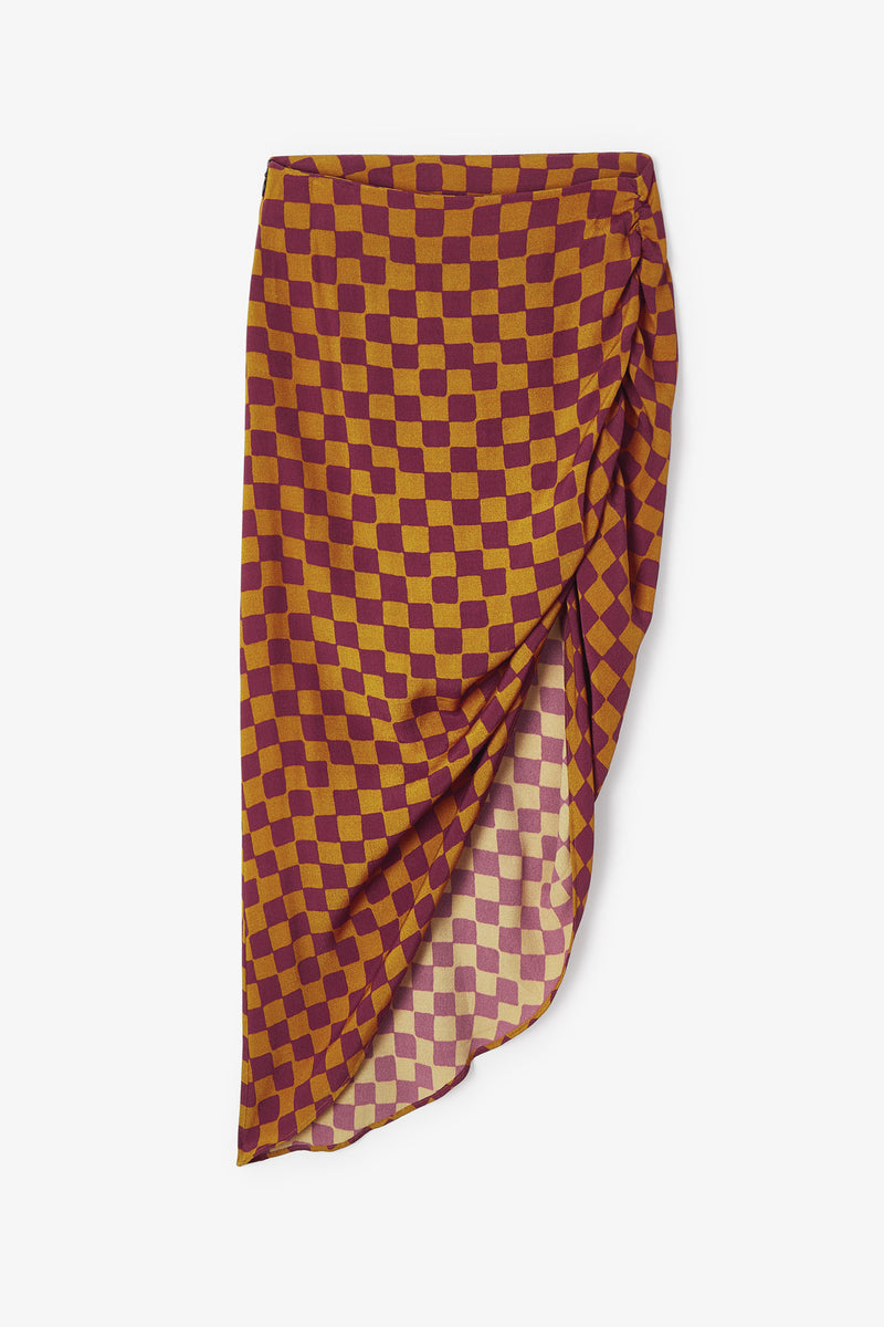 SKIRT CURRY LADY MINI CHECKERBOARD 