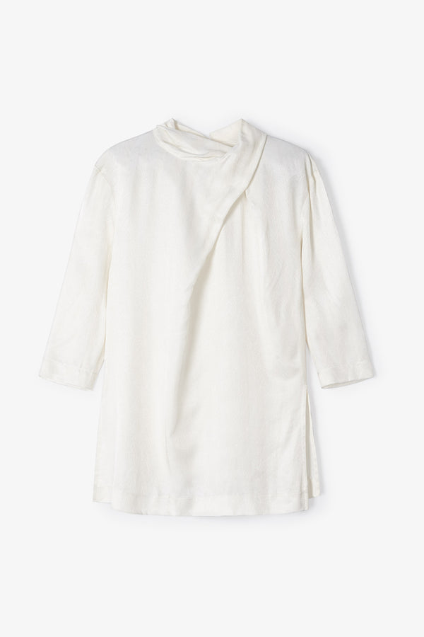 TUNIQUE CLOTILDE JCQ ZIGZAG ÉCRU